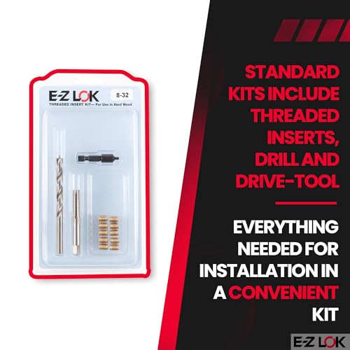E-Z LOK Thread Repair Kit, 8-32 - size: 8-32, style: Brass