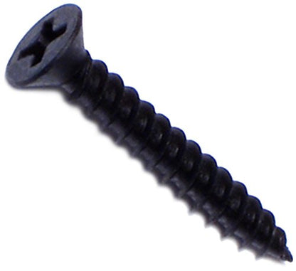 Hard-To-Find Fastener Phillips Flat Twinfast Wood Screws, Black Phosphate, Durable & Secure Indoor Wood Screws for Cabinets, Home Improvement, DIY, Construction, Interior Renovations, #6 x 1" - size: #6 x 1" Pack of 100