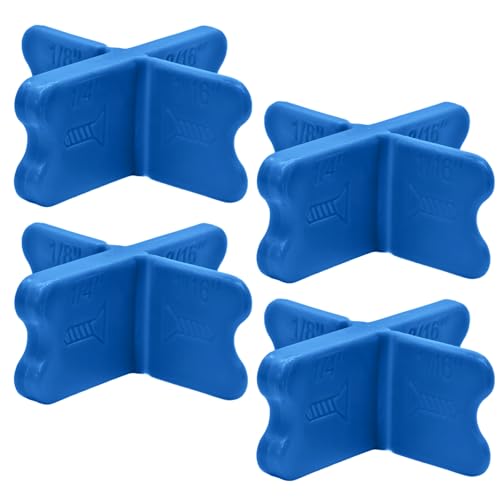 4 Pcs Deck Spacer Blue for Pressure Treated Composite Decking - color: Blue, size: 4