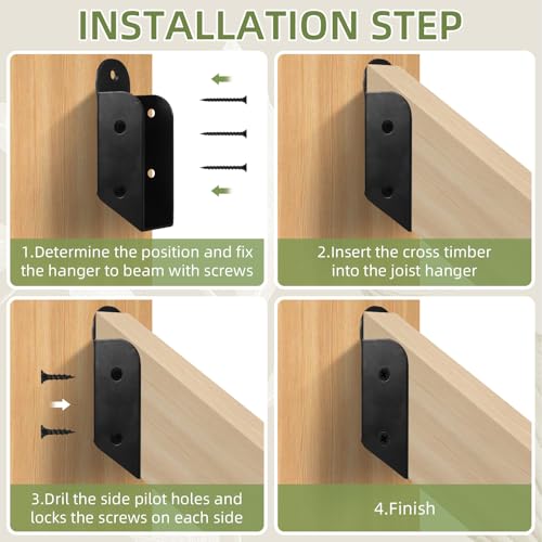 2 Pairs 30° Deck Railing Brackets Stair Connectors fits 2 x 4 Railings (Actual 1.5"x3.5"), Carbon Steel Deck Railing 30° Stair Connectors for Stair Railing Handrail Connection