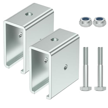 Strut Channel Connector Extend Bracket Connection for use with 1-5/8" Wide and 1-5/8" Height Strut Channel (2) - style: 2 pack Connector Extend Bracket