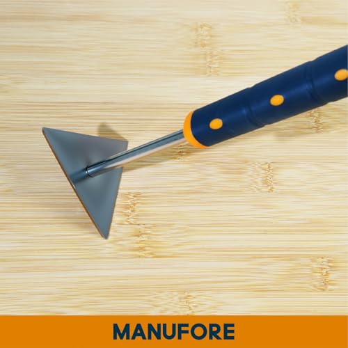 MANUFORE 13-Inch Contour Paint Scraper with 3pcs Different Shapes Blade