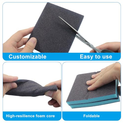 12 Pcs 80 Grit Sanding Sponge - size: #80