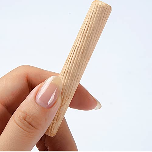Medsuo 21PCS Wooden Dowels Assorted, Wood Pegs for Shelves, 1/4 5/16 3/8 in
