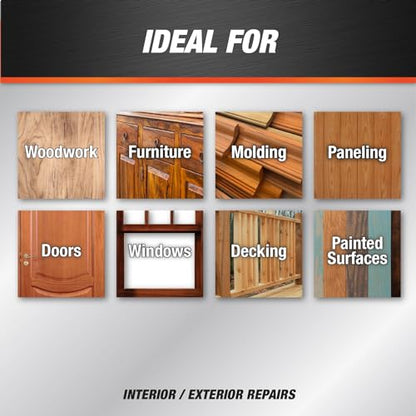DAP Plastic Wood-X with DryDex Wood Filler, Natural, 16 Oz (7079800542) - size: 16 oz