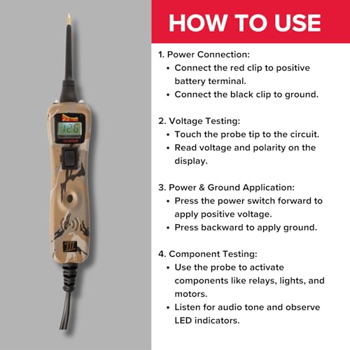 Power Probe 3 Circuit Tester Kit with Case & Accessories (PP319CAMO) - color: Camo - Limited Edition