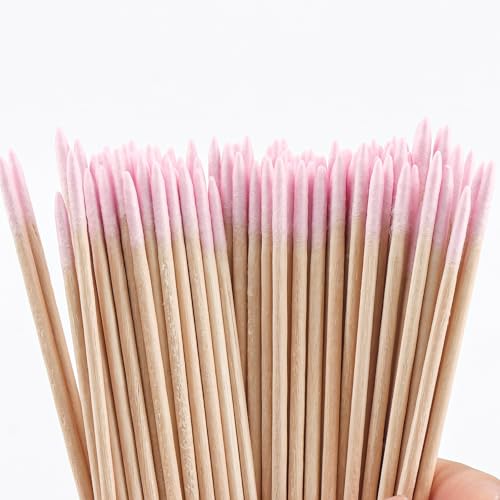 500 Pcs Disposable Micro Applicators Brush,Cotton Swabs Pointed Tip