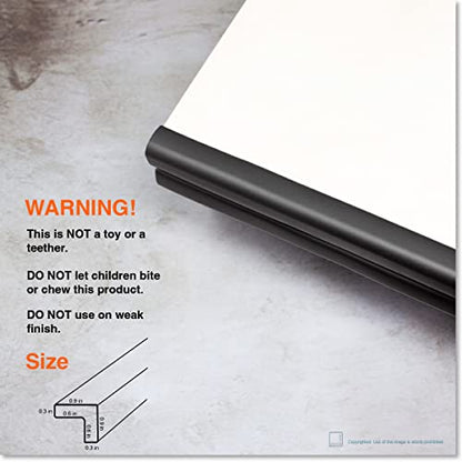 Roving Cove Furniture Edge Protector, Desk Edge Cover, Small 9ft Edge Only - color: Onyx Black, size: Small 9 Foot (Pack of 1)