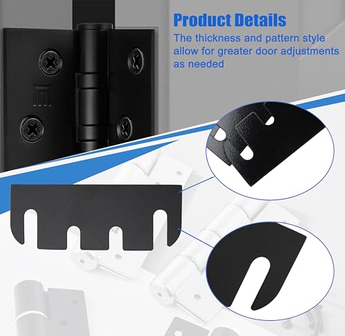 Door Hinge Shims for Door Hinge Repair Kit, 0.030" Thickness,4" Hinge Shims