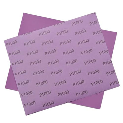 Sandpaper 1000 Grit, Wet Dry Sanding Sheets 9 x 11 Inch, Advanced White Fused Alumina Abrasive Sander Paper for Wood Furniture Finishing, Metal Sanding, Automotive Polishing,12-Sheets - style: 1000 Grit