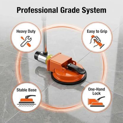 Floor Gap Fixer Tool,2026 New Heavy Duty Floor Gap Fixer Tool,Made of Iron & Enhanced Suction Cup for Fixer Laminate, Wood, Tile, Vinyl Floor Gap Repair Tool - Efficient Flooring Tools