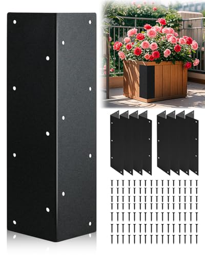Stainless Steel Raised Garden Bed Corner Brackets, 8 PCS, 11" x 3" x 3"