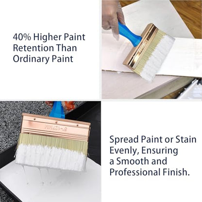 King Origin Deck Stain Brush, 6 Inch Deck Paint Brush - size: 6-Inch