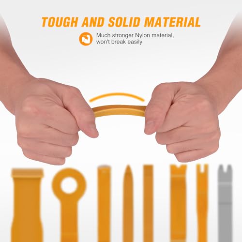 GOOACC 9PCS Auto Trim Removal Tool Kit Yellow - color: 9pcs Trim Removal Tool Yellow