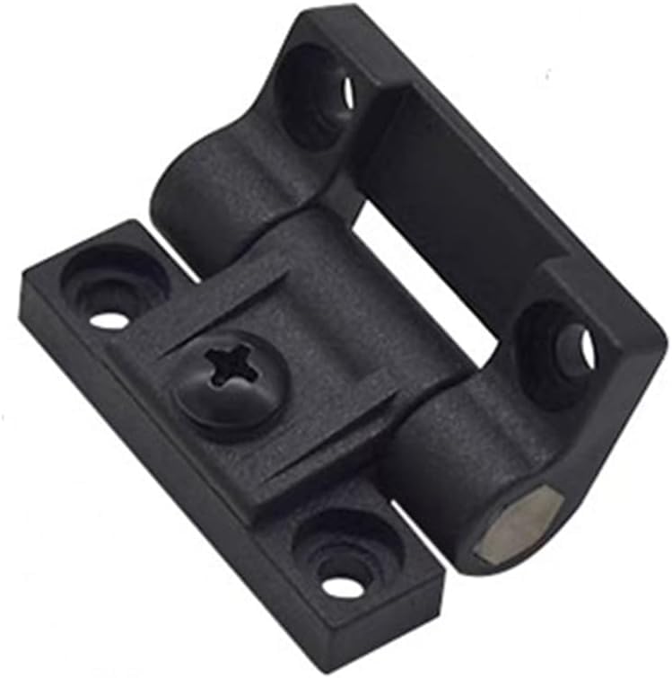 Adjustable Torque Hinge 43mmx36mm Black Plastic 4 Countersunk Holes Adjustable Position Control Hinges Door Hinges 4Pcs,Screws 16Pcs
