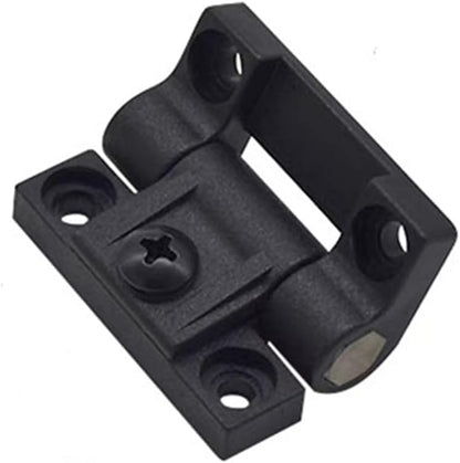 Adjustable Torque Hinge 43mmx36mm Black Plastic 4 Countersunk Holes Adjustable Position Control Hinges Door Hinges 4Pcs,Screws 16Pcs