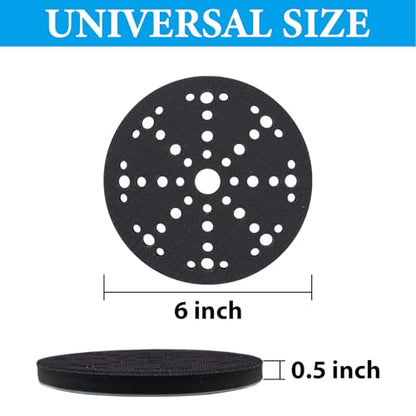 6 Inch Interface Pads Hook and Loop, 49 Holes, 2 Pack - style: Foam Interface Pad