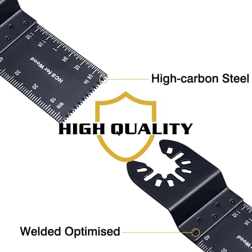 TrivdPro 100PCS Oscillating Saw Blades, Multitool Blades for Wood Plastics