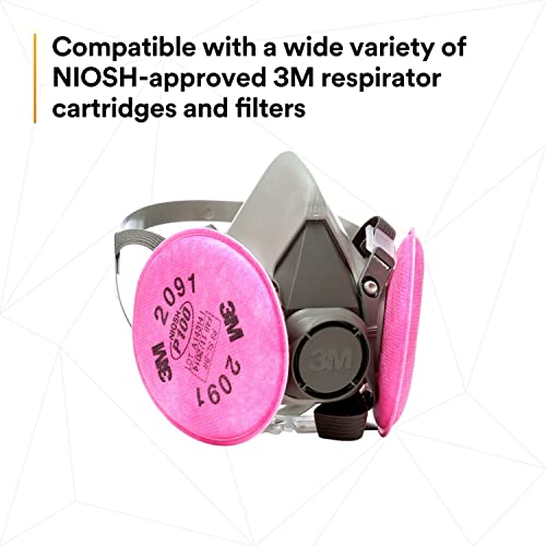 3M Half Facepiece Reusable Respirator Assembly Kit 6191, Small, 1 Kit