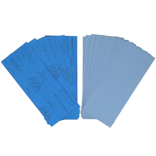 9x3.6 inch Sandpaper, 30 Sheet 5000 Grit Wet and Dry Sand Paper, Fine Precision Abrasive Pads Detail Sander Sheets Paper for Automotive Sanding, Wood Turing Finishing, Metal Furniture Polishing - color: 30 strips (#5000)