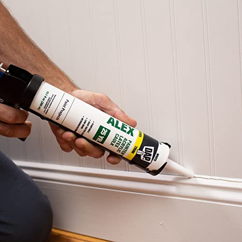 DAP Alex Painter's Acrylic Latex Caulk, White, 10.1 Oz (7079818670) - color: White, size: 10.1 oz.