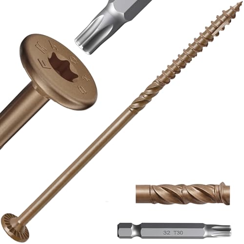 #14 x 8 Inch Wood Structural Lag Screws - size: #14 x8"