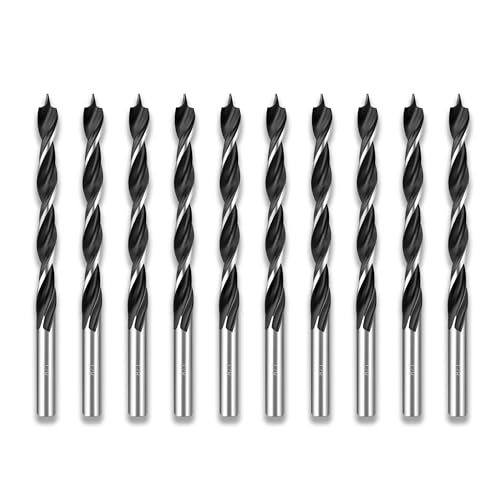 1/8 Brad Point Drill Bit Set for Wood - size: 1/8in (10pcs)