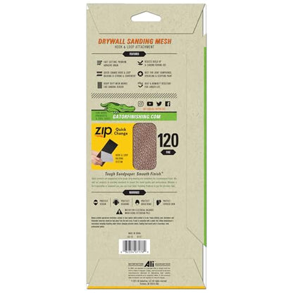 Gator Drywall Sanding Screen Mesh, 120 Grit, 4-Pack - size: 120 Grit (Fine)