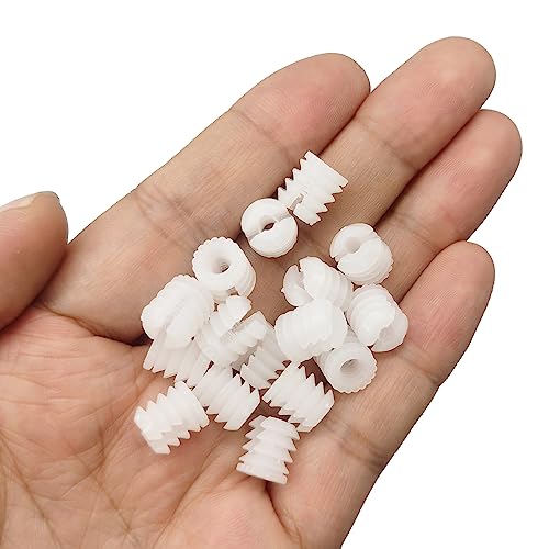Plastic Dowel Plastic Hinge Dowel Inserts (100, 0.34"x0.39"(8.7mmx10mm) Split) - size: 0.34"x0.39"(8.7mmx10mm) Split