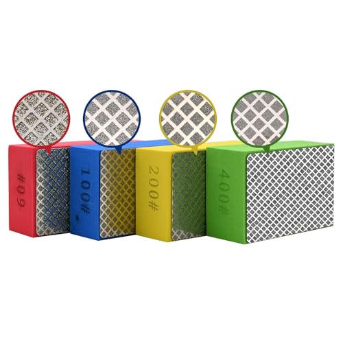 1pcs Diamond Hand Polishing Pads for Ceramic Tile Glass Grinding,Sanding Blocks Polishing 400# - size: 1PCS-400#