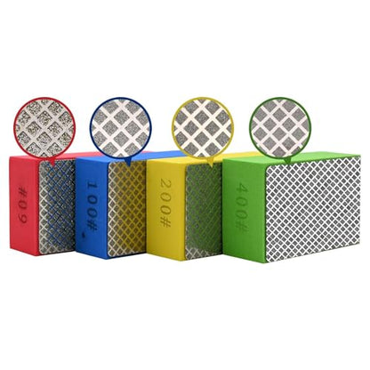 1pcs Diamond Hand Polishing Pads for Ceramic Tile Glass Grinding,Sanding Blocks Polishing 400# - size: 1PCS-400#