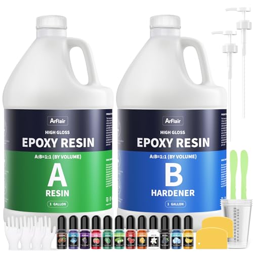 Epoxy Resin 2 Gallon Kit Crystal Clear No Yellowing No Bubble Resin - size: 2 GAL