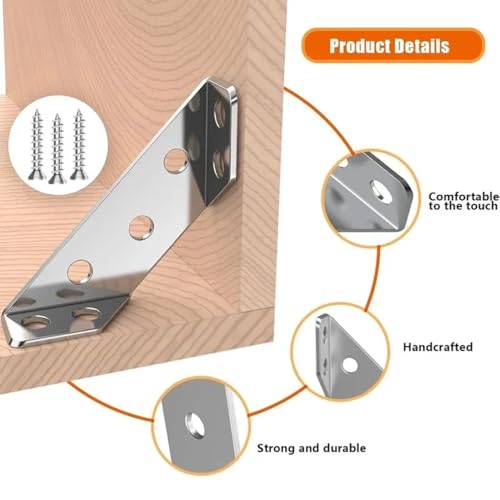 10Pcs Triangle Bracket Furniture Support Thickened Universal Connector Corner