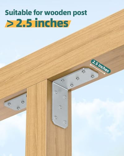 5"×5"×2.5" L Brackets, 90 Degree Corner Brace, Galvanized-16PCS - color: Galvanized-16PCS