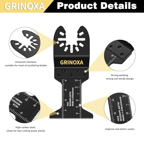 200PCS Multitool Blades, Titanium Oscillating Saw Blades for Wood Plastic - size: 200PCS