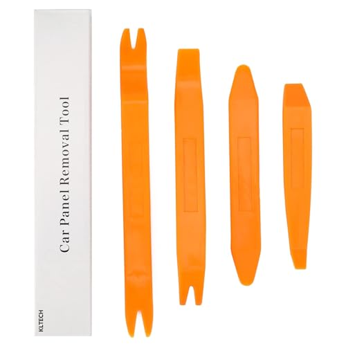 4Pcs Auto Door Clip Panel Trim Removal Tool Kits Thick Plastic Car Tools for Car Dash Radio Audio Installer Pry Tool with Paper Box