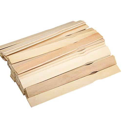 ZOENHOU 100 PCS 10 Inch Paint Sticks, Premium Wooden Paint Stir Waxing Mixing Sticks Bulk for Crafts Painting Crafting Resin Wood Paddle Hobby Projects Garden - size: 100PCS 10 Inch
