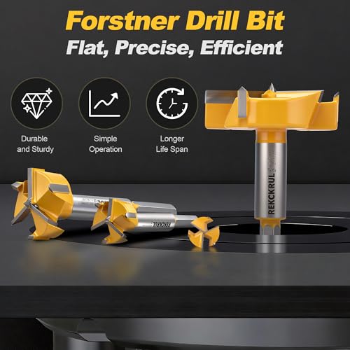 1-1/2" | 38mm Triple Flute Tungsten Carbide Forstner Drill Bit (Hex) - size: 1-1/2" | 38mm