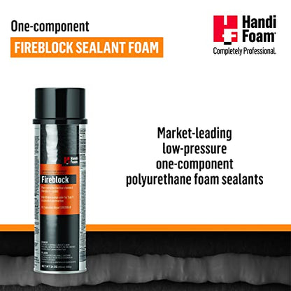 HANDI-FOAM® FIREBLOCK Low-Pressure ONE-Component Polyurethane Foam SEALANT (OCF), P30181 - style: Gun Foam