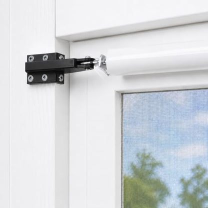 Black Door Jamb Bracket Hardware, Storm Door Closer Bracket Replacement - color: 1 Black