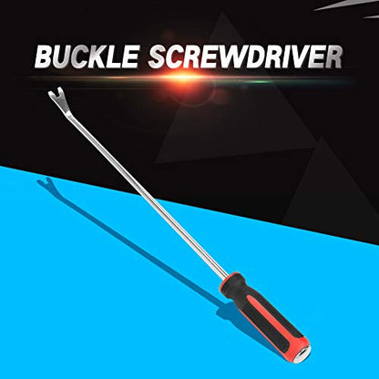 Car Door Repair Tool Car Trim Rivet Removal Pry Tool Repair Kit Buckle Trim Removal Pliers Long Screwdriver Pry Tool for Vehicle Maintenance
