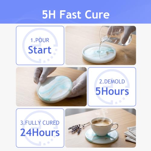 5H Fast Cure Epoxy Resin 1 Gallon - Food Safe & Crystal Clear for Pros