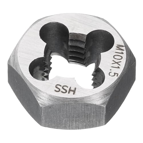 HARFINGTON Hex Threading Die M10x1.5 Metric Thread Rethreading Fixed Die - size: M10 x 1.5