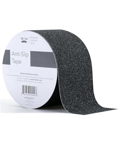 Mr. Pen- Grip Tape, 3 Inch, 23 Feet, Anti Slip, Black, Waterproof - size: 3 Inch, 23 Feet