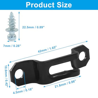 Black Concealed Connector, Half Pass Style, 20Pcs - style: Black-Half Pass