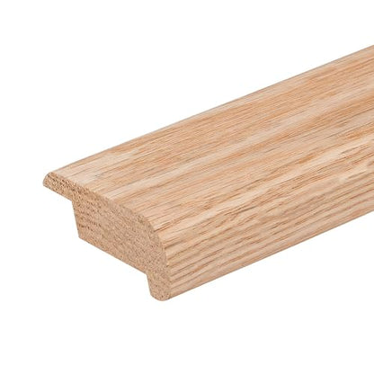 3/8" Overlap Stair Nosing Unfinished Red Oak (4 FT Long) - size: 4 FT Long