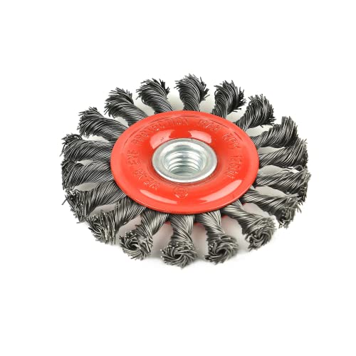 AAIN 10 Piece 4 Inch Twist Knotted Wire Wheel Brush,Wire Wheel for Grinders