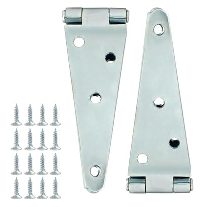 Hordion 2Pcs Strap Hinge Shed Door Hinges, 5 Inch Heavy Duty Gate Hinges - size: 5 Inch, 2Pcs