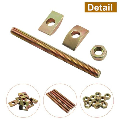 Jiozermi Countertop Connector Bolts & Bed Frame Hardware Kit, M8x100mm - size: M8×100（12Pcs）