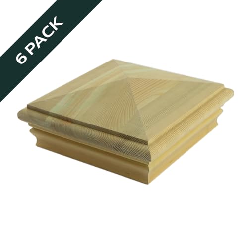 6 in. x 6 in. High Pyramid Pressure-Treated Post Cap (6-Pack)